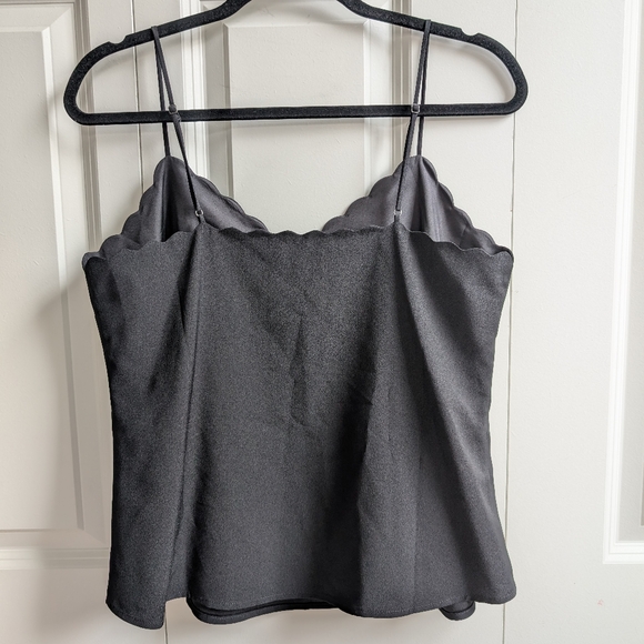 J. Crew Black Scalloped Tank Top - Picture 5 of 5